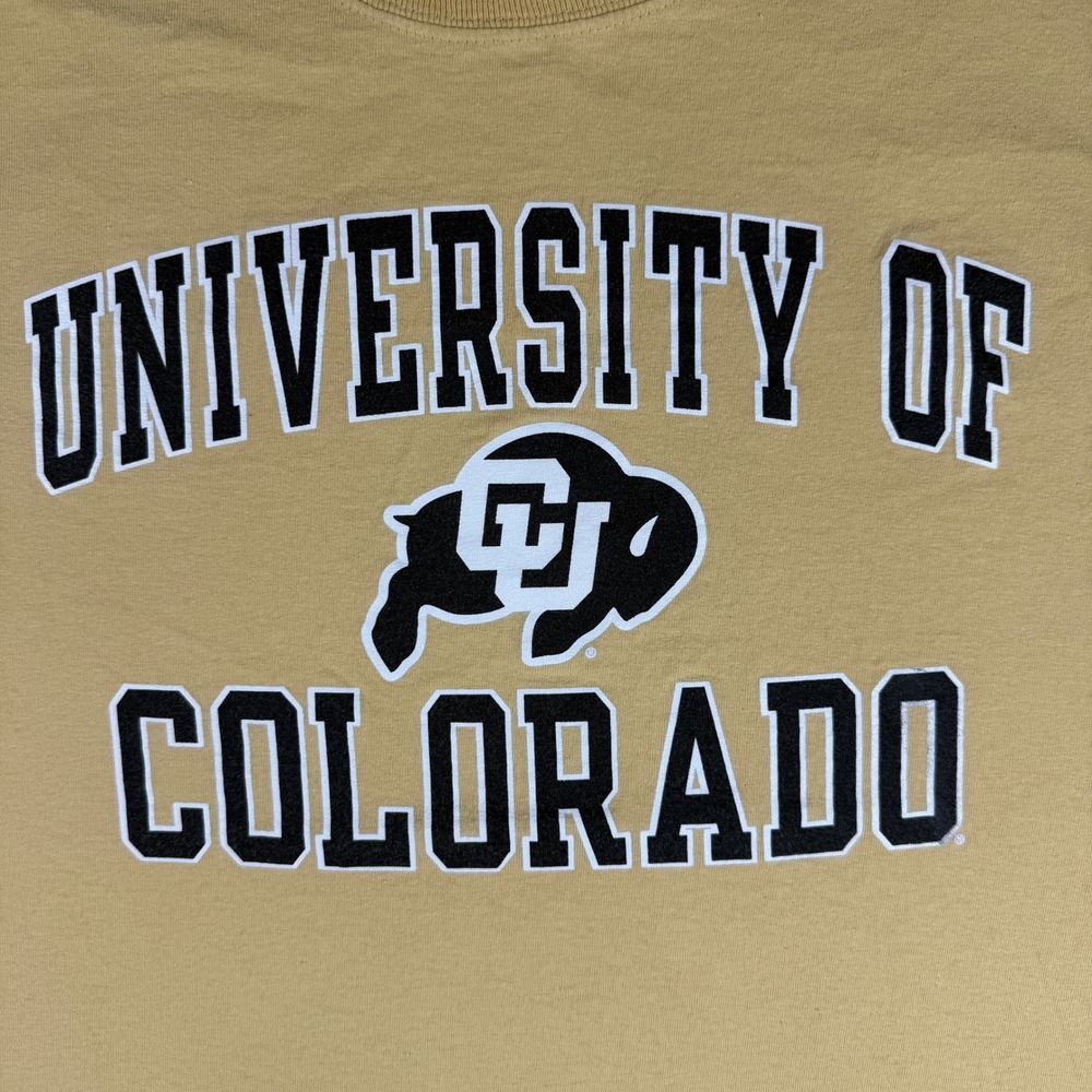 University of Colorado Buffaloes T-Shirt Adult Medium College Spell-Out NCAA - Picture 2 of 7